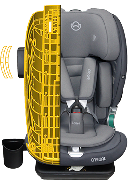 Casual Goldfix Plus Car Seat Strengthened Side Channels & Side Impact Protect